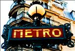 Paris Old Metro Signboard
